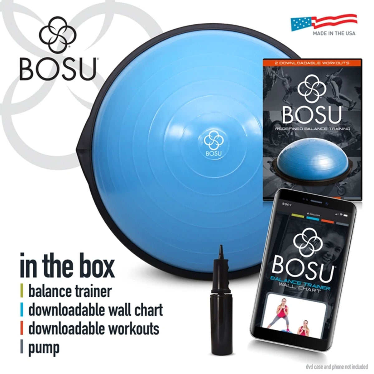 BOSU Balance Ball Exercise Trainer - 26" Fitness Platform
