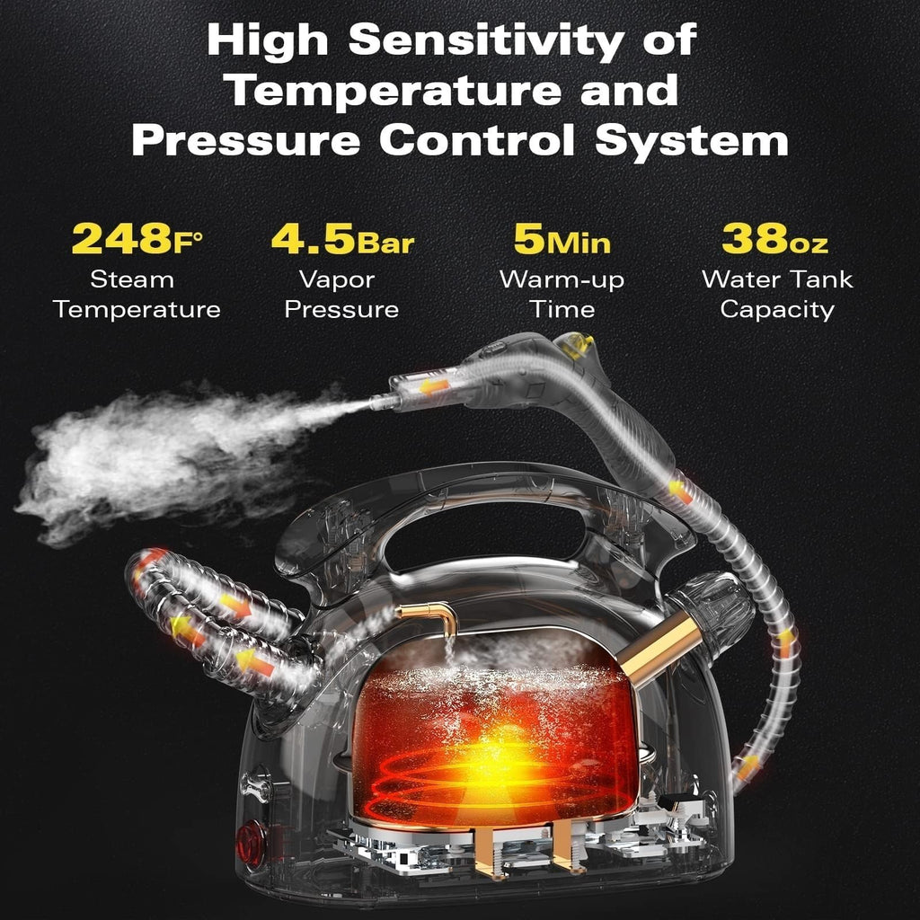 WAITBIRD Handheld Steam Cleaner with 21 Accessories, 248°F