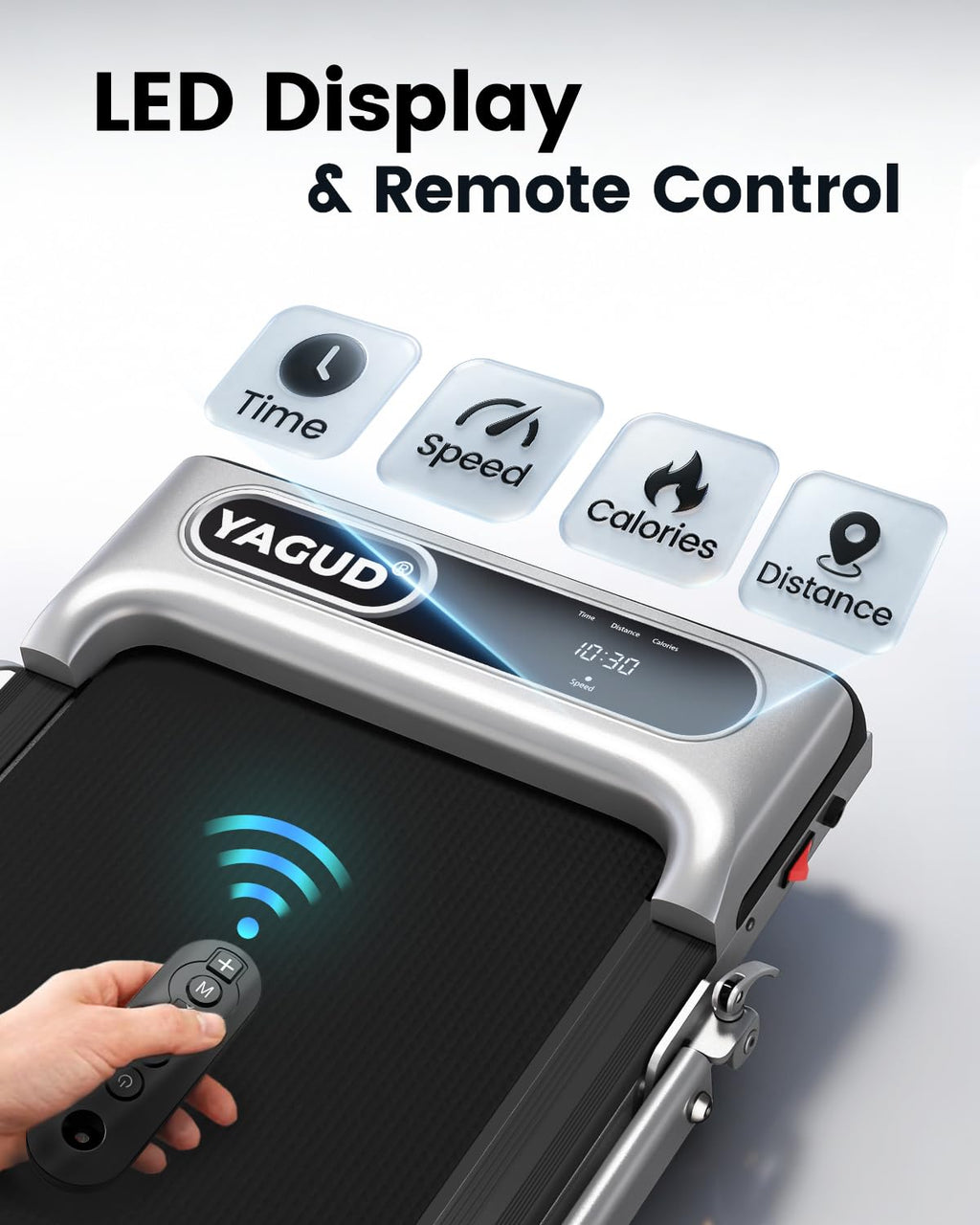 YAGUD Walking Pad Treadmill for Home Office & Jogging