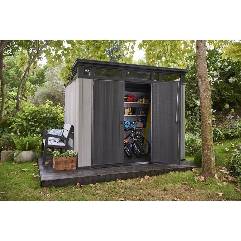 Artisan 9 ft. W x 7.5 ft. D Plastic Storage Shed