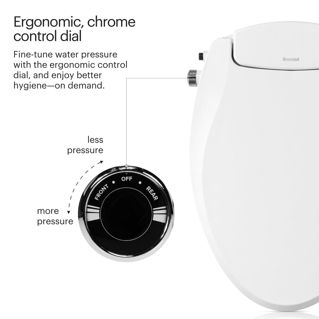 BRONDELL Bidet Toilet Seat Non-Electric for Round Toilets