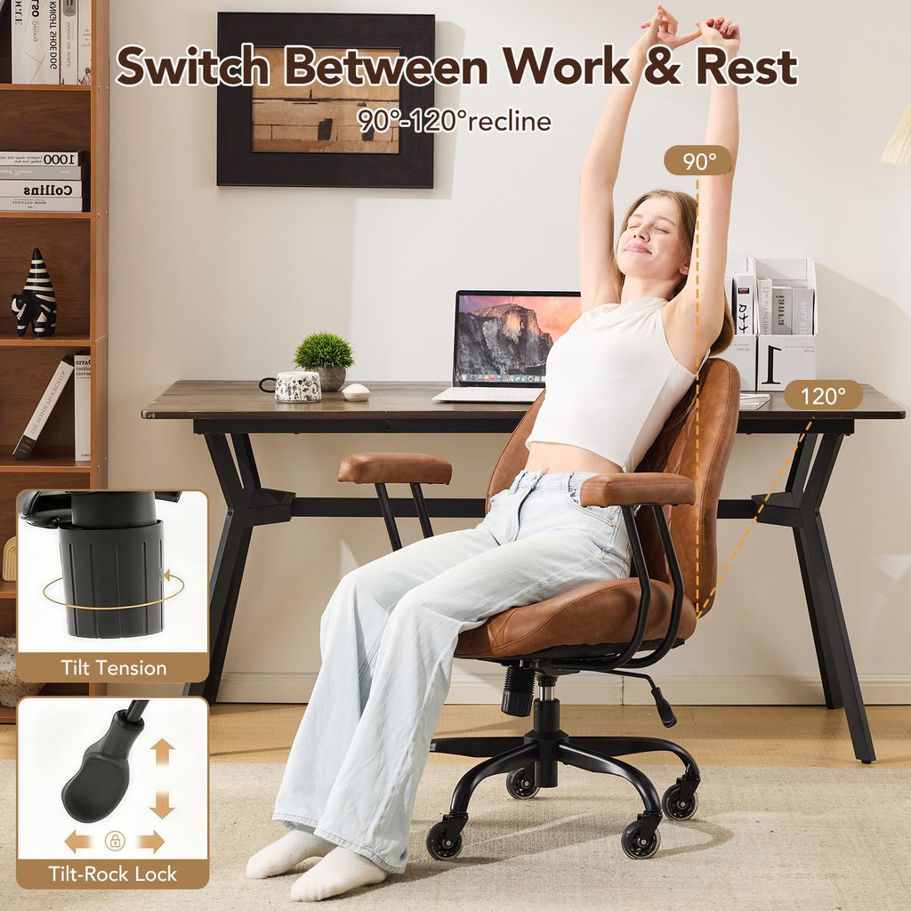 YFO Ergonomic Office Desk Chair with Lumbar Support