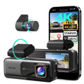 BOTSLAB 4K Dash Cam Front and Rear with Night Vision & GPS