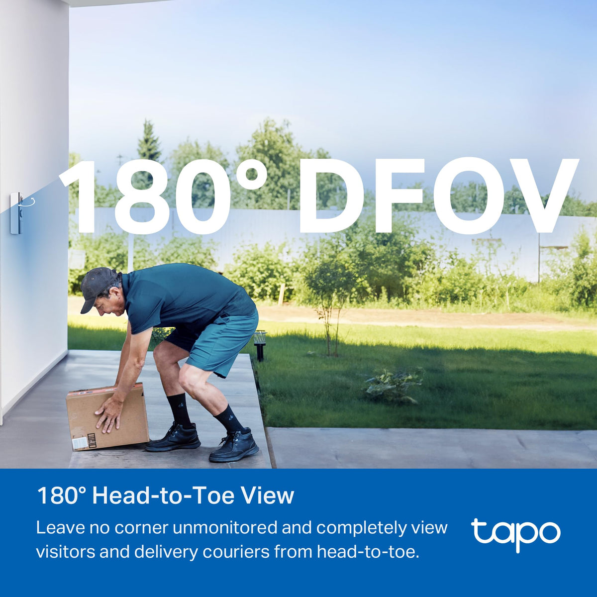TAPO 2K Smart Video Doorbell with Chime - Wired/Battery Powered