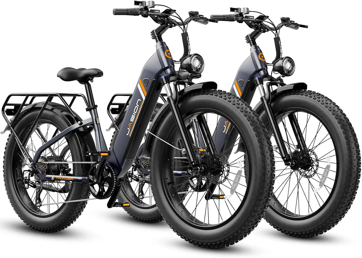 Thunder Electric Bike 1500W 30+MPH 80Miles Range Fat Tire Hydraulic Disc Brakes