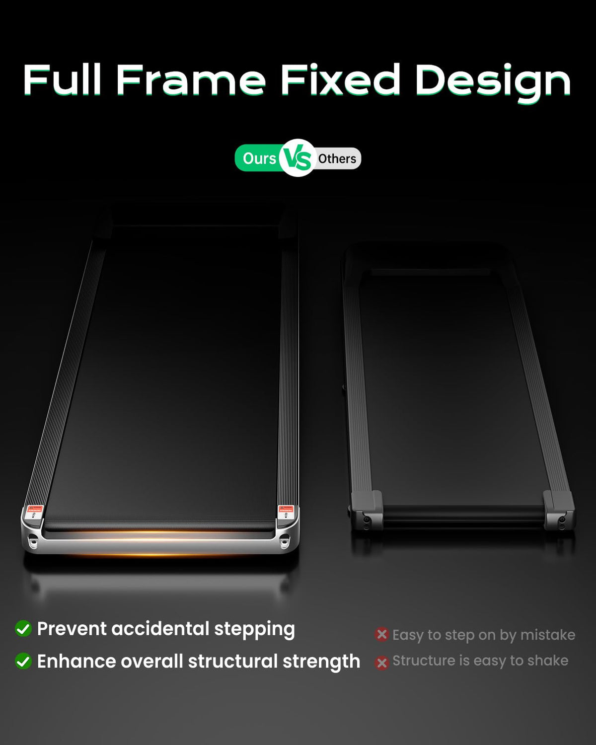 TREAFLOW Walking Pad Treadmill with Incline for Home Office