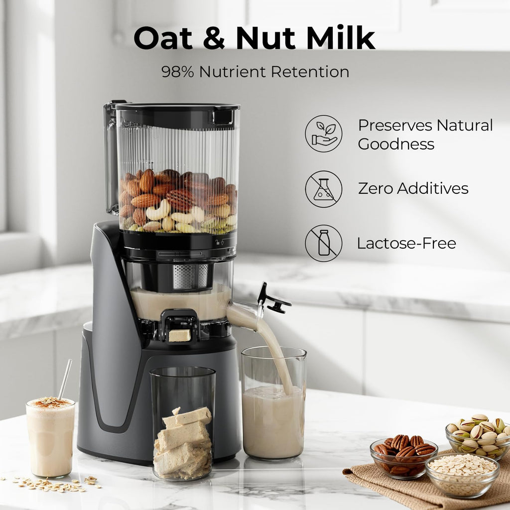 EANORUUS 3-in-1 Cold Press Juicer with Large 100oz Capacity