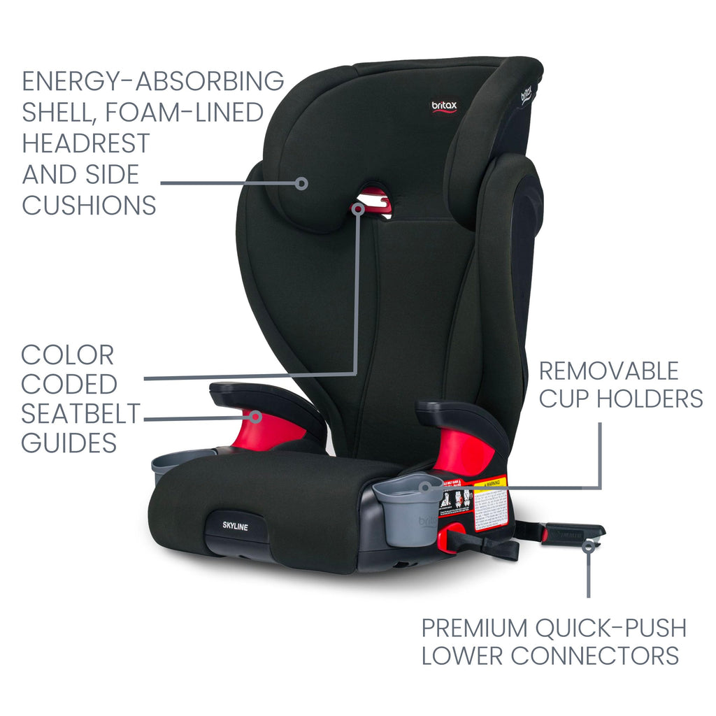 BRITAX Skyline Booster Car Seat - Highback and Backless