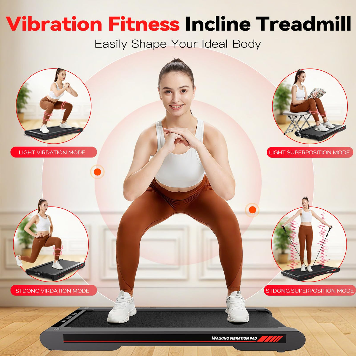 SPERAX Walking Treadmill Pad with APP - 3 in 1 Portable Treadmill
