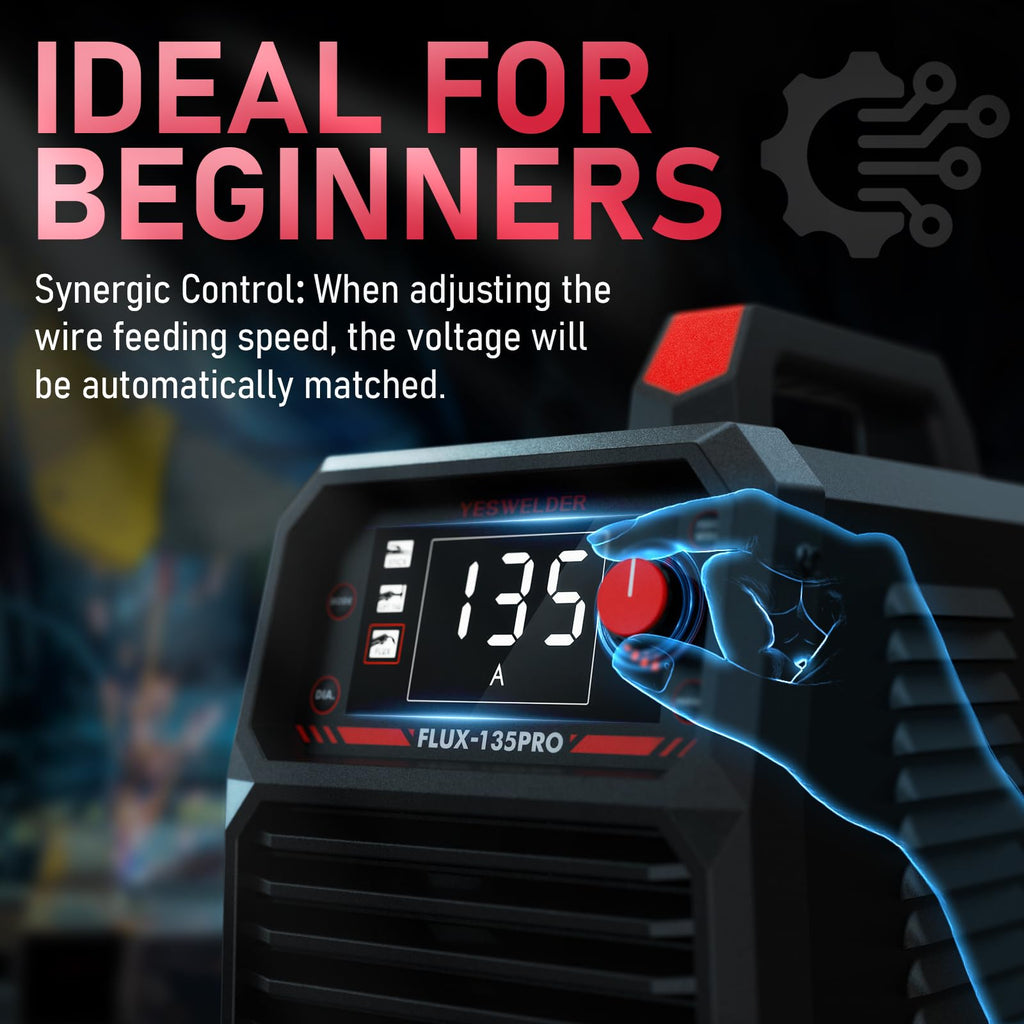 YESWELDER YESWELDER 135A MIG Welder 3-in-1 Digital Display