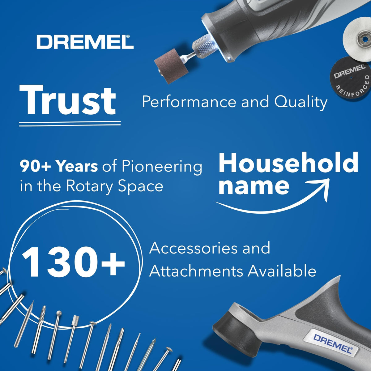DREMEL 8150 8V Cordless Rotary Tool Kit - Brushless, 20 Accessories