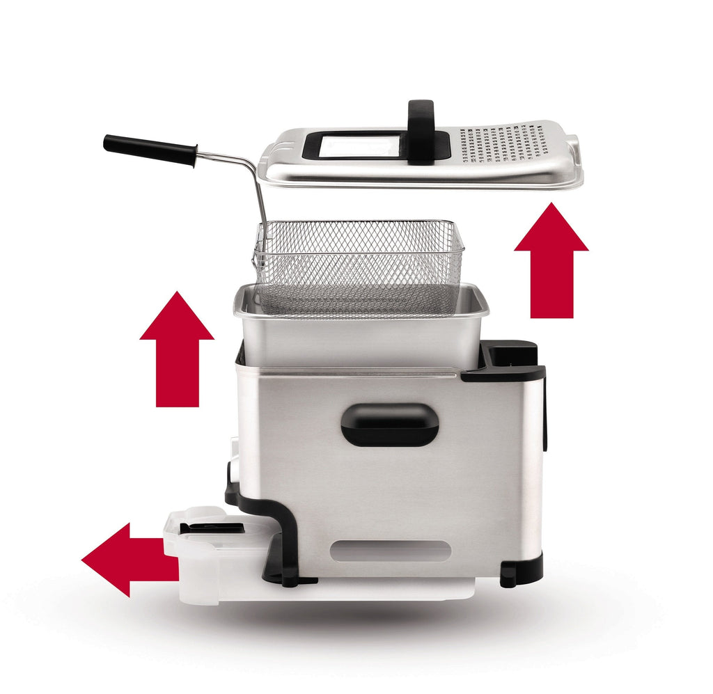 T-FAL 3.5L Stainless Steel Deep Fryer with Oil Filtration