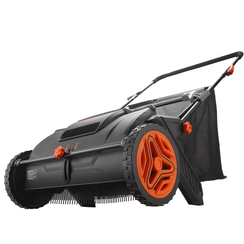 VEVOR Push Lawn Sweeper - 21" Heavy Duty Grass Collector