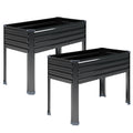 DIIYIV 2PCS Galvanized Elevated Garden Bed with Legs