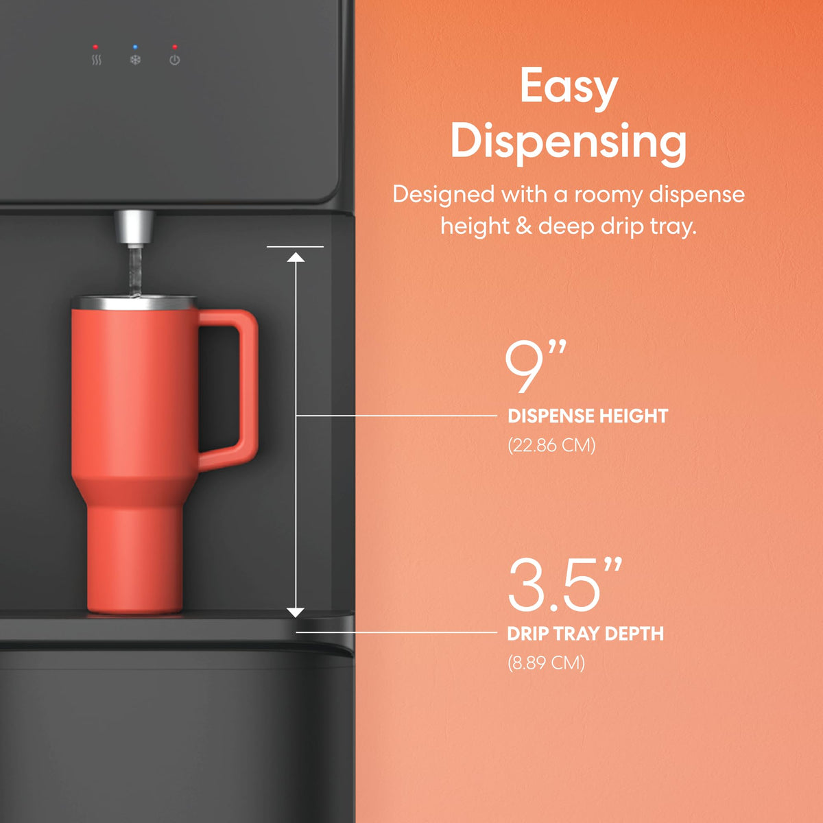 BRIO 130 Series Top-Load Water Cooler Dispenser - Hot & Cold