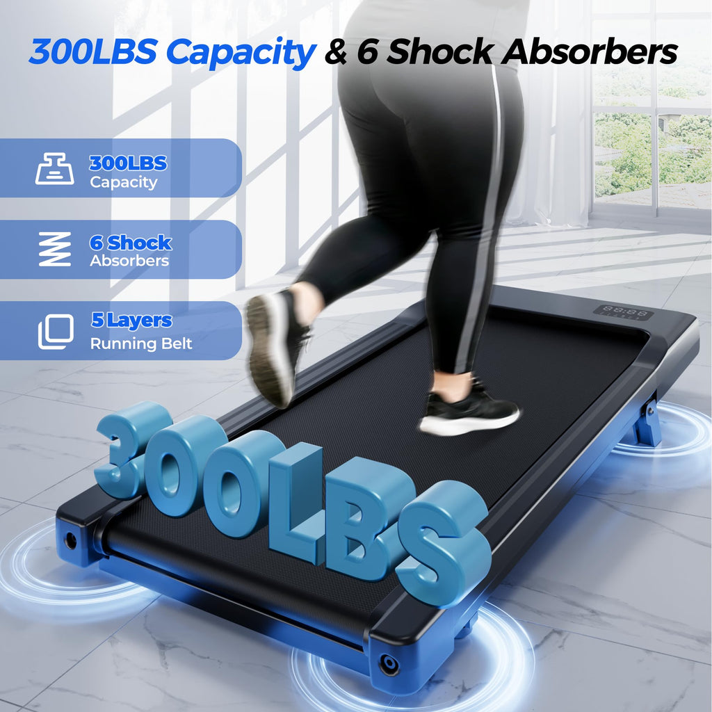 SUPERUN Walking Pad with Incline - 3 in 1 Portable Treadmill