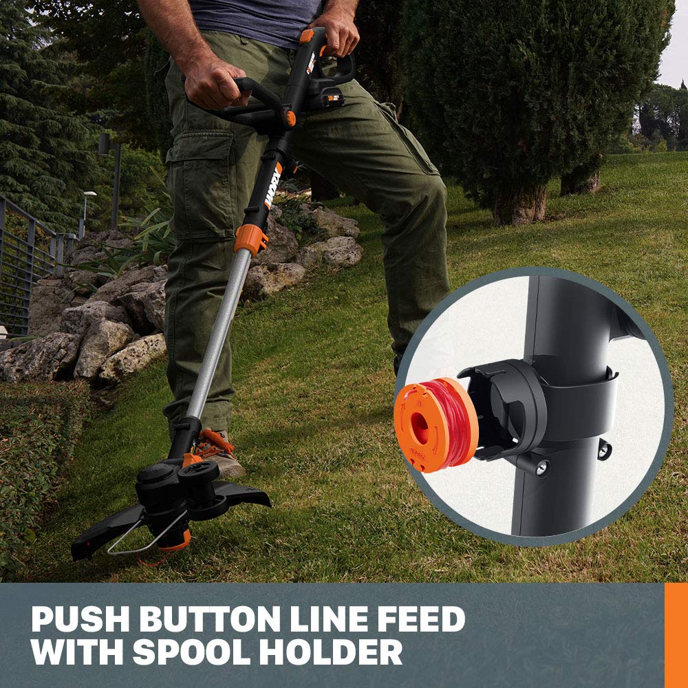 WORX WG170.2 Cordless String Trimmer & Lawn Edger, 20V
