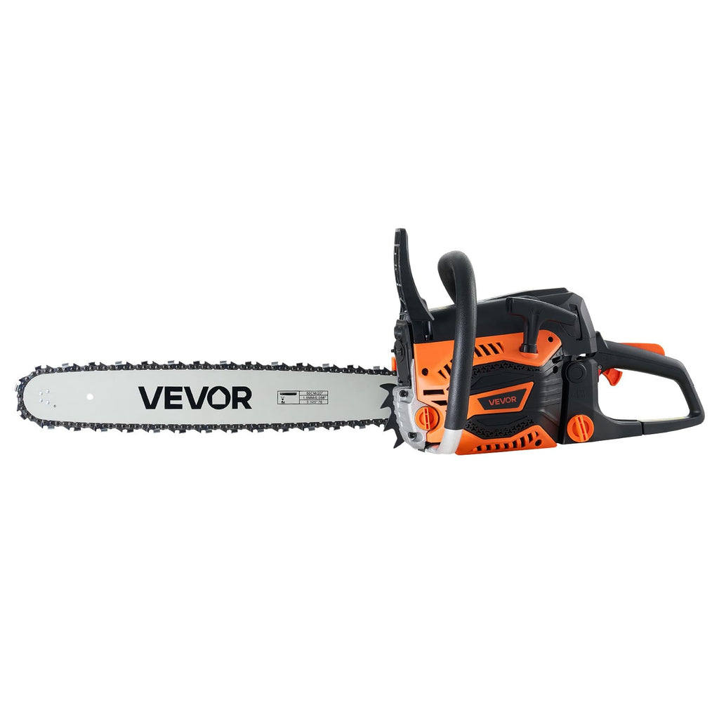 VEVOR 20-Inch 62CC Gas Chainsaw - 3.8 HP, Dual Fuel