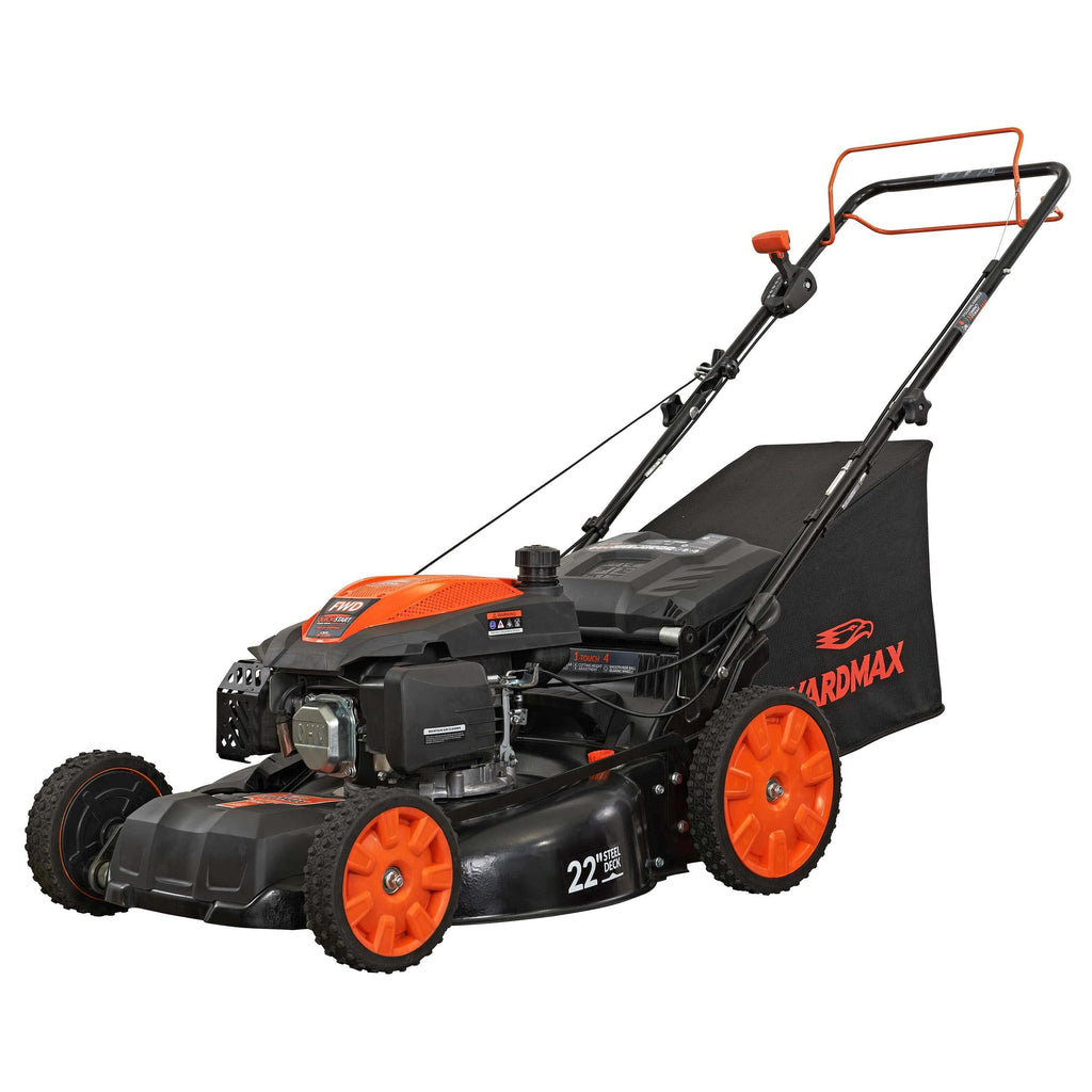 YARDMAX 22" 201cc Self-Propelled 6-Speed Lawn Mower