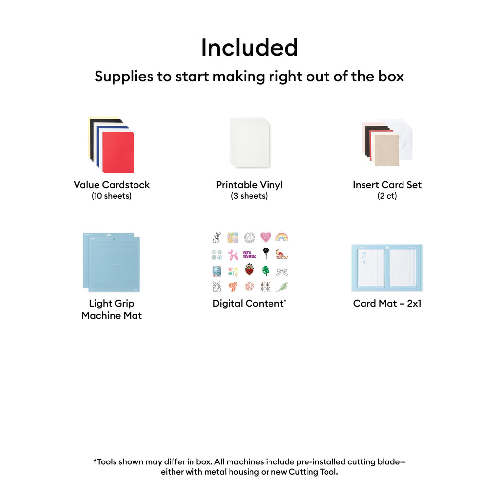CRICUT Explore® 5 Essential Bundle - Cutting Machine & Supplies