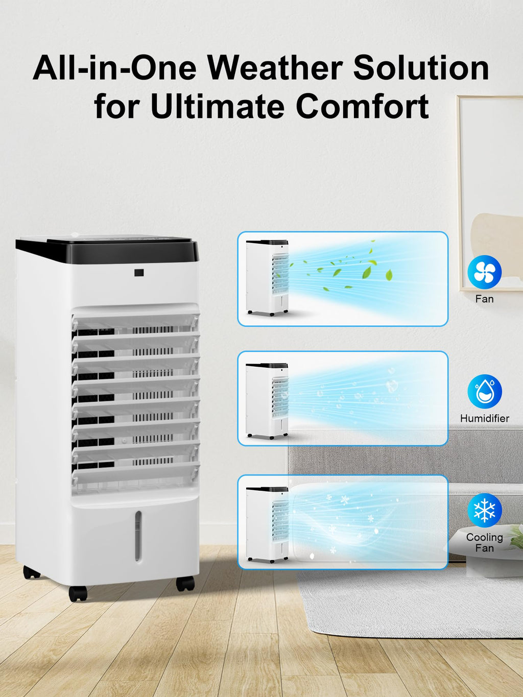 UTHFY Portable Air Conditioner 3-in-1 Evaporative Cooler