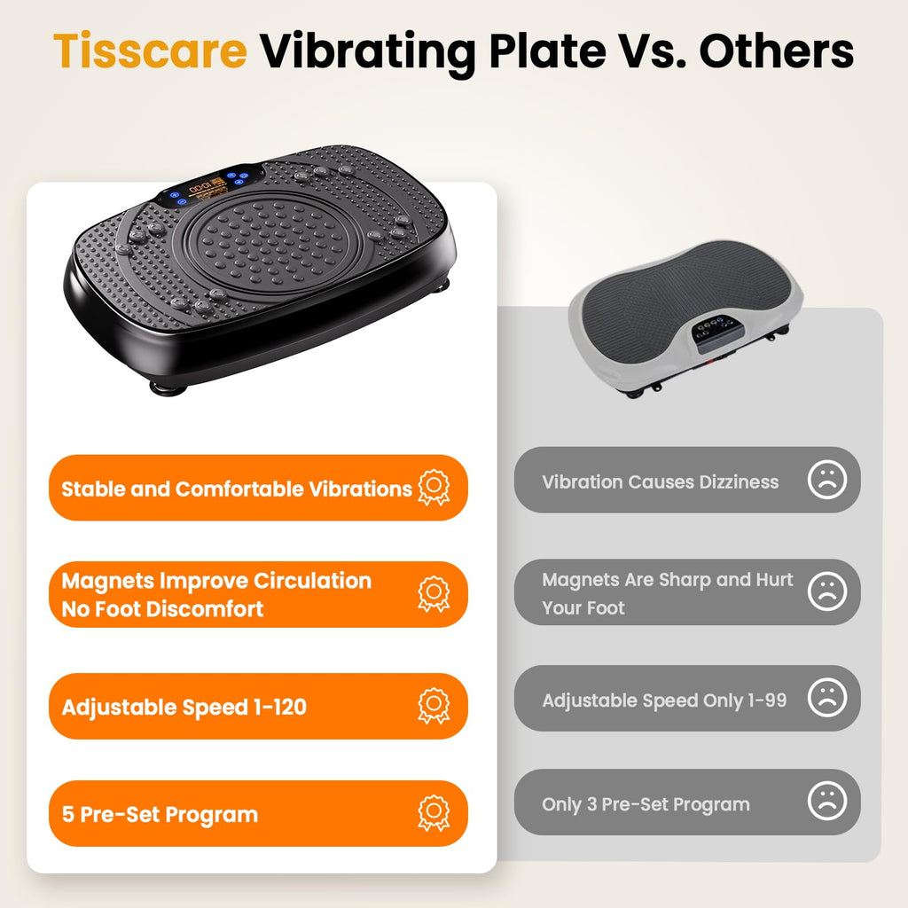 TISSCARE Vibration Plate Exercise Machine for Weight Loss