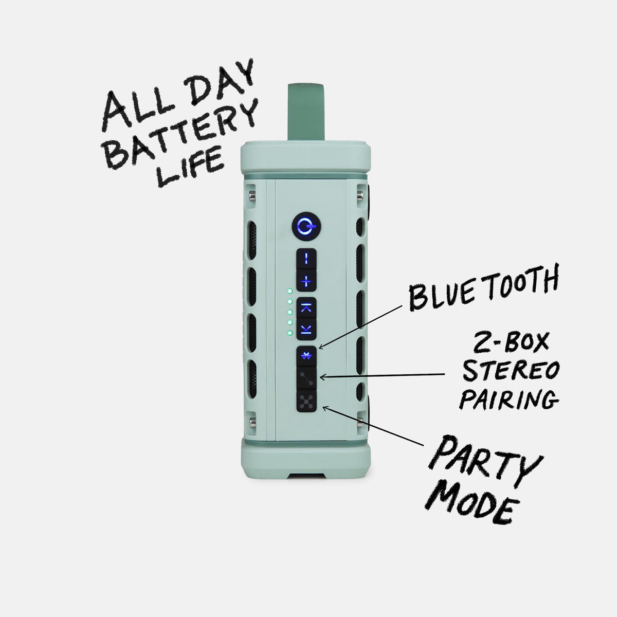 TURTLEBOX Ranger Outdoor Portable Bluetooth Speaker 5.4