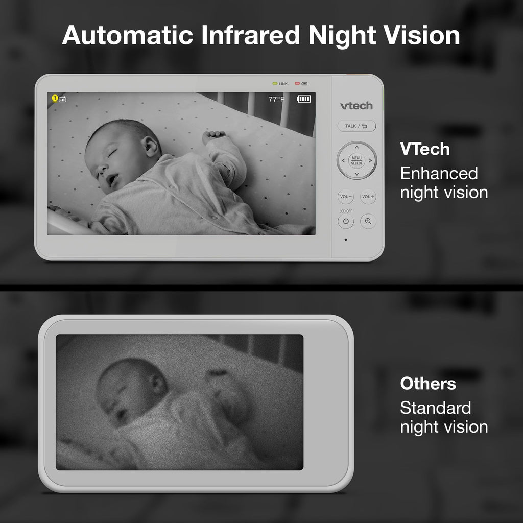 VTECH 7" Baby Monitor with IPS Screen & Pan Tilt Zoom