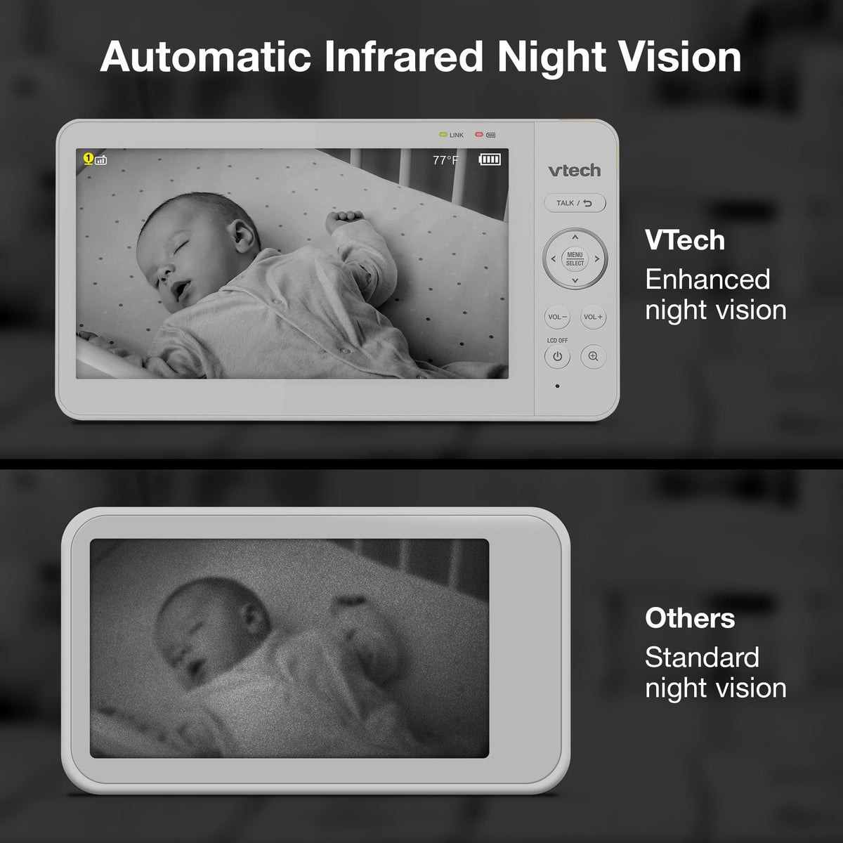 VTECH 7" Baby Monitor with IPS Screen & Pan Tilt Zoom