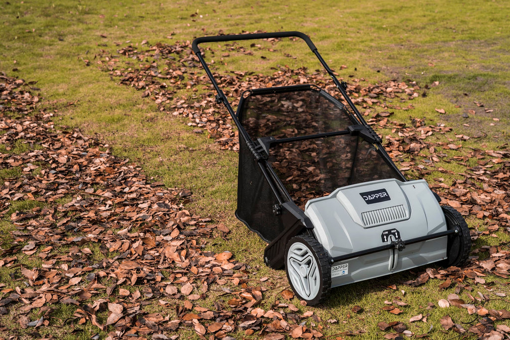 DAPPER SUPPLY 21-Inch Push Lawn Sweeper with 3.5 cu. ft. Hopper