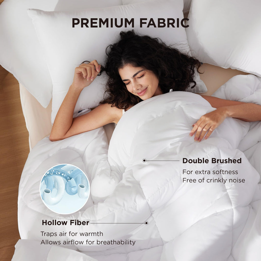 BEDSURE Comforter Duvet Insert - King Size All Season Bedding