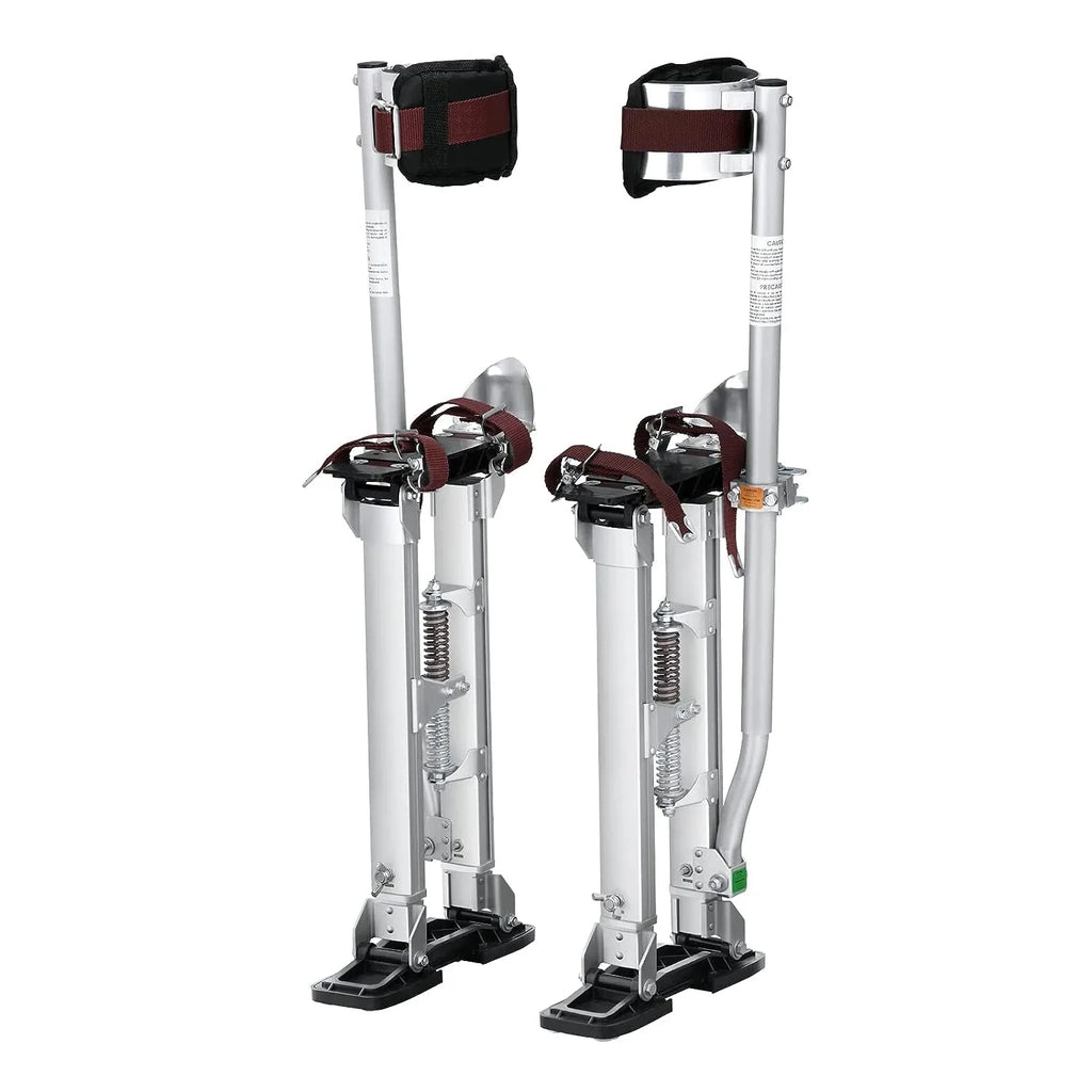 VEVOR Drywall Stilts, 18''-30'' Adjustable Aluminum Tool Stilts with Protective Knee Pads