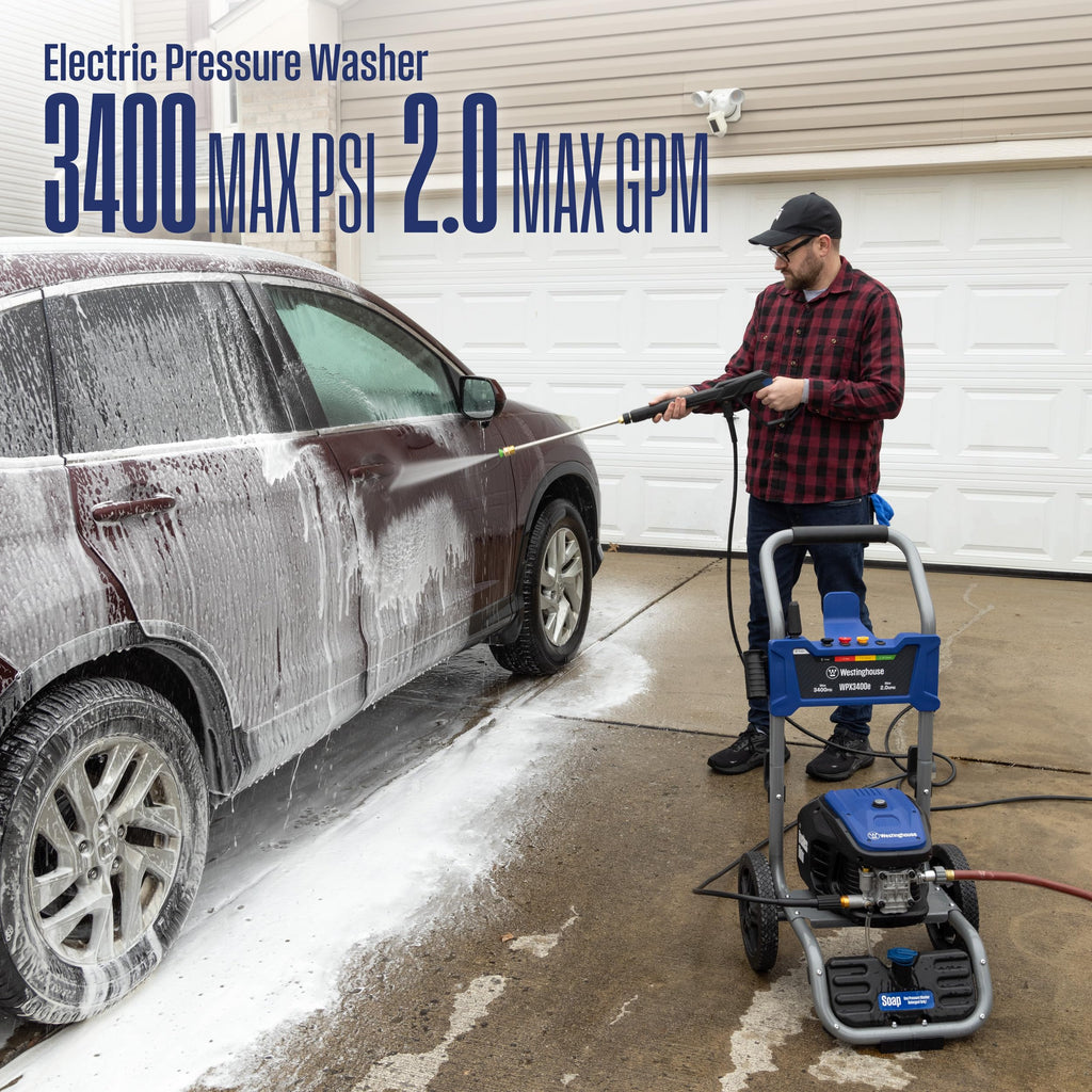 WESTINGHOUSE WPX3400e Electric Pressure Washer - 3400 PSI & 2.0 GPM