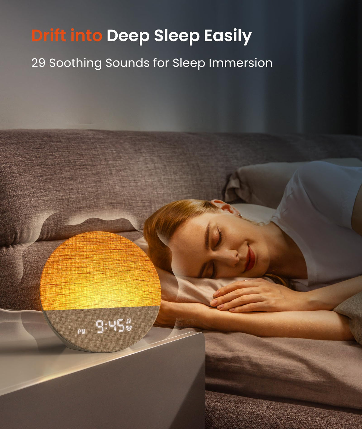 DREAMEGG Sunrise 1 Alarm Clock & Sound Machine for Sleep
