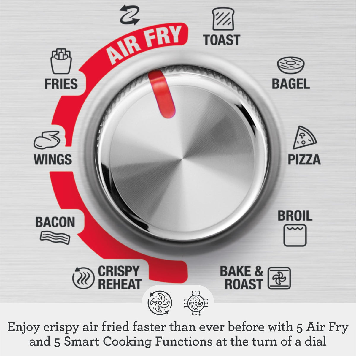 BREVILLE Smart Oven Air Fryer Compact - Brushed Stainless Steel