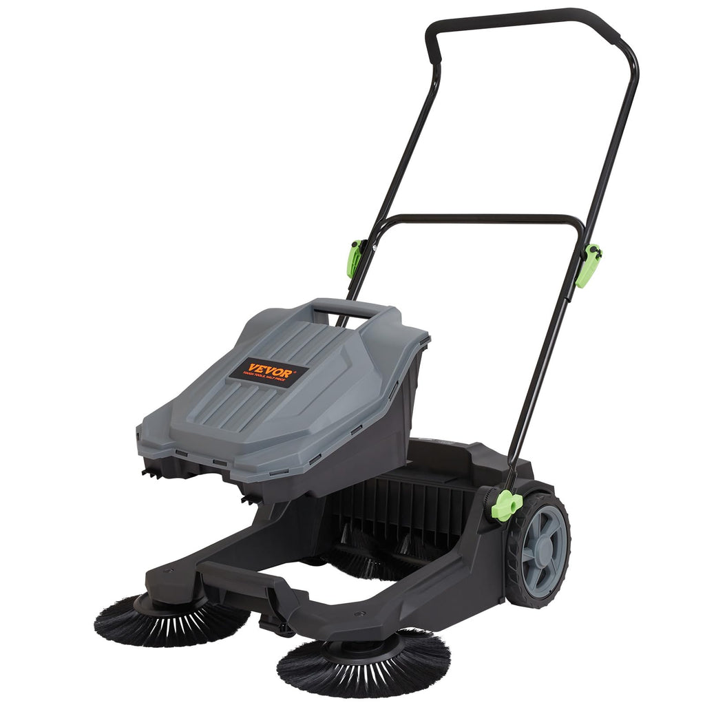VEVOR Walk-Behind Manual Floor Sweeper with Adjustable Handle