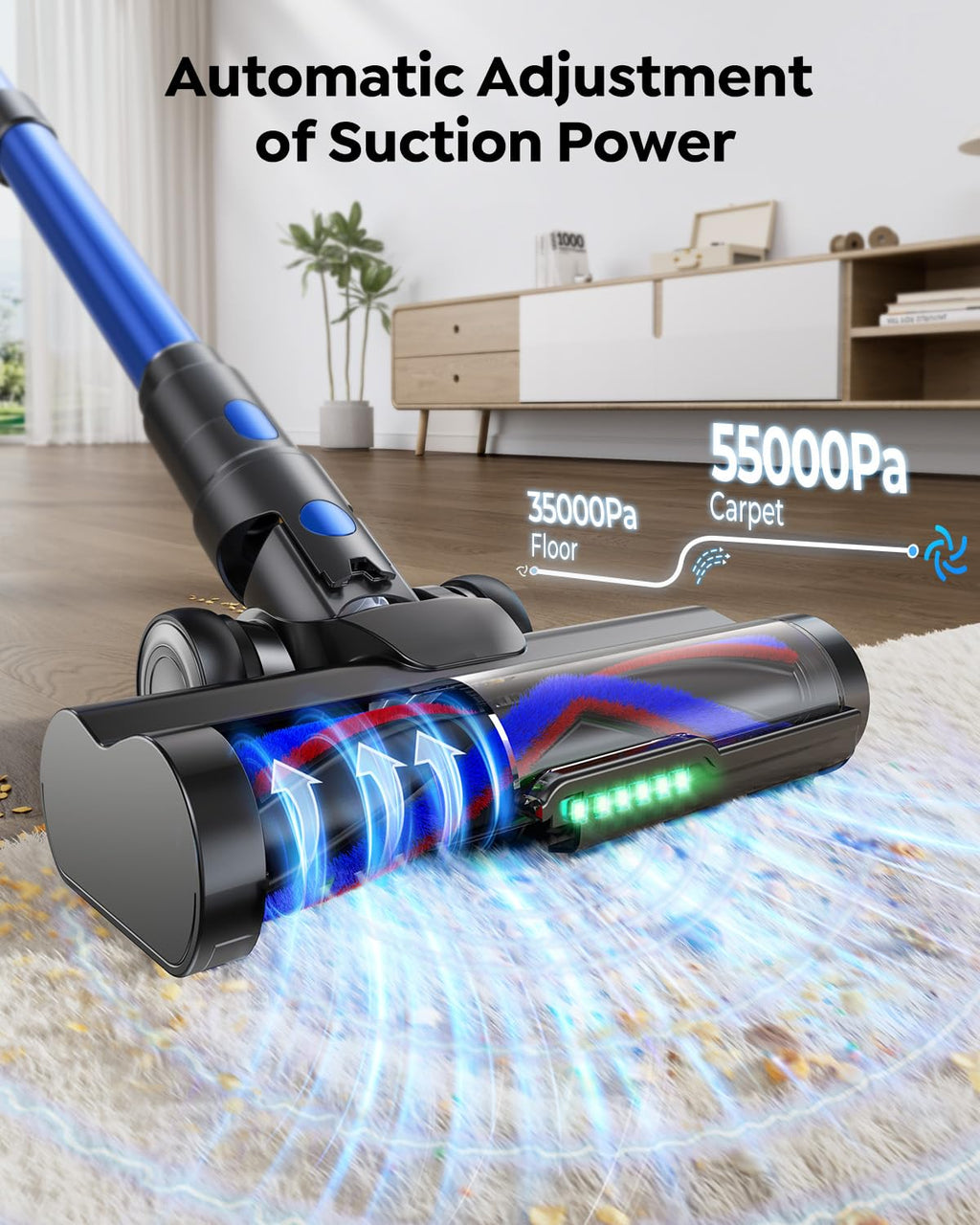 SUNSARE Cordless Vacuum Cleaner X13 with 70Mins Runtime