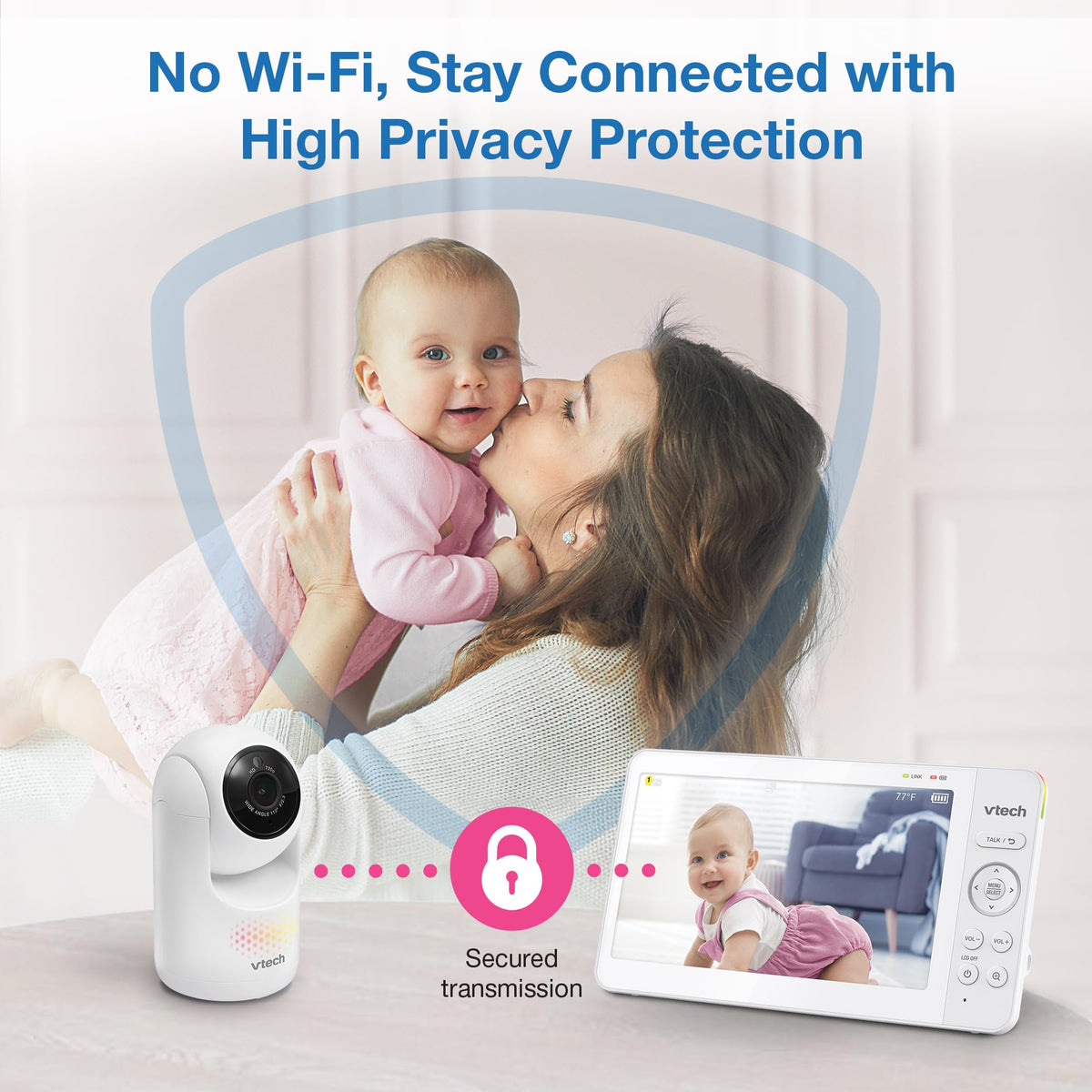 VTECH 7" Baby Monitor with IPS Screen & Pan Tilt Zoom