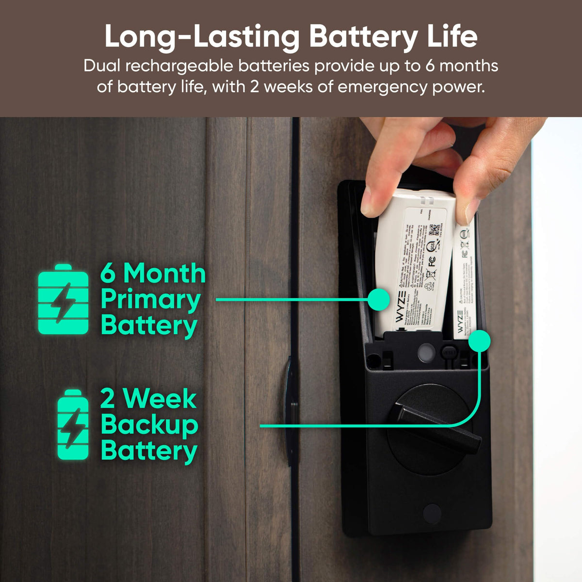 WYZE Palm Lock Smart Door Lock - Keyless Entry, Wi-Fi, Alexa