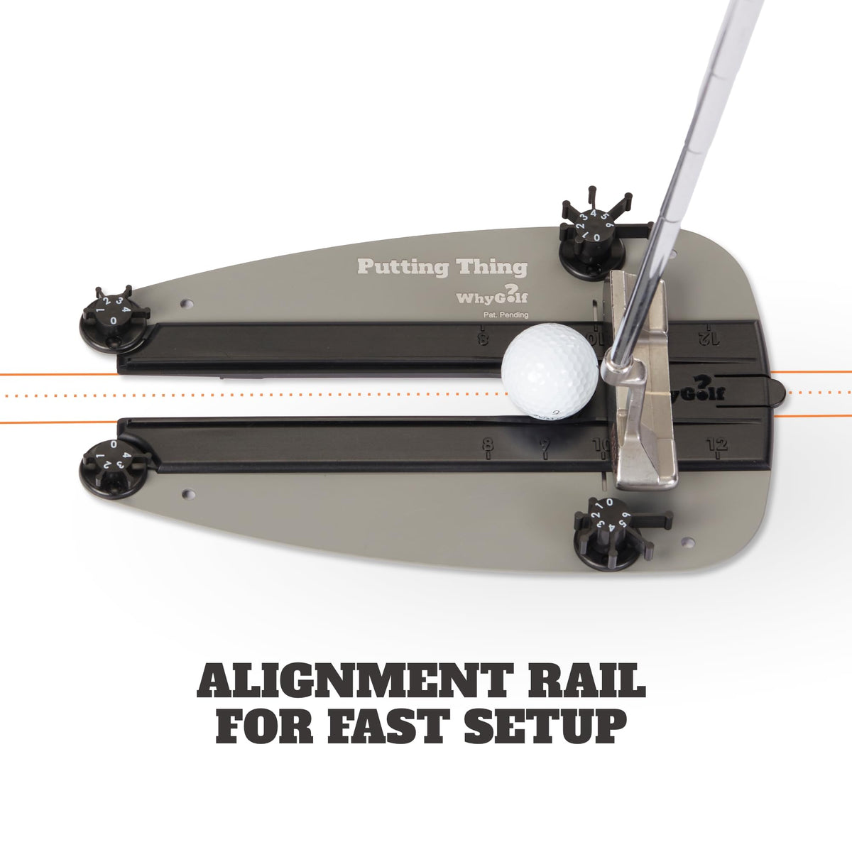 WHYGOLF Putting System - Golf Training Aid for Stroke Accuracy