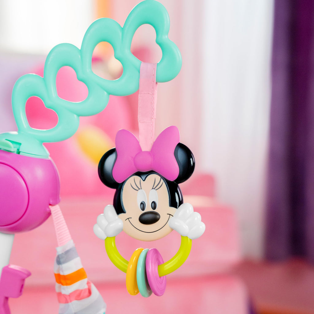 BRIGHT STARTS Minnie Mouse Baby Activity Center Jumper with Toys