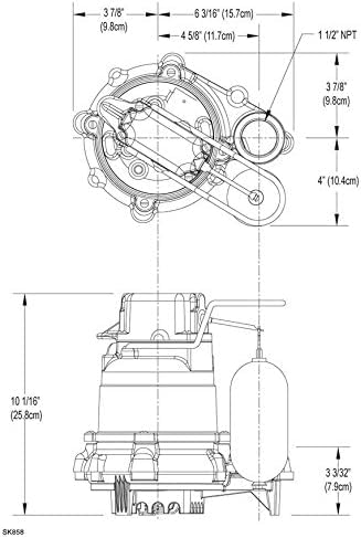 ZOELLER M53 Mighty-mate Submersible Sump Pump 1/3 HP