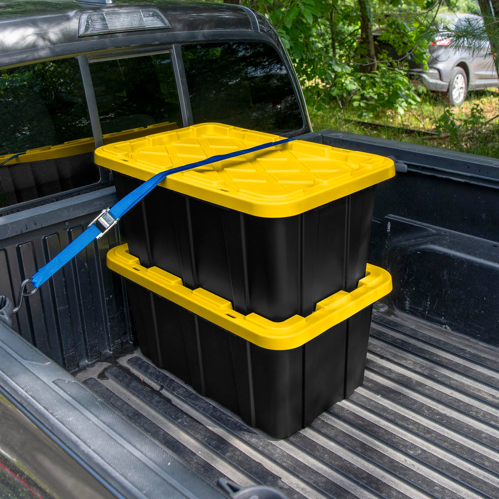 STERILITE 6-Pack Heavy-Duty Plastic Storage Tote Bins