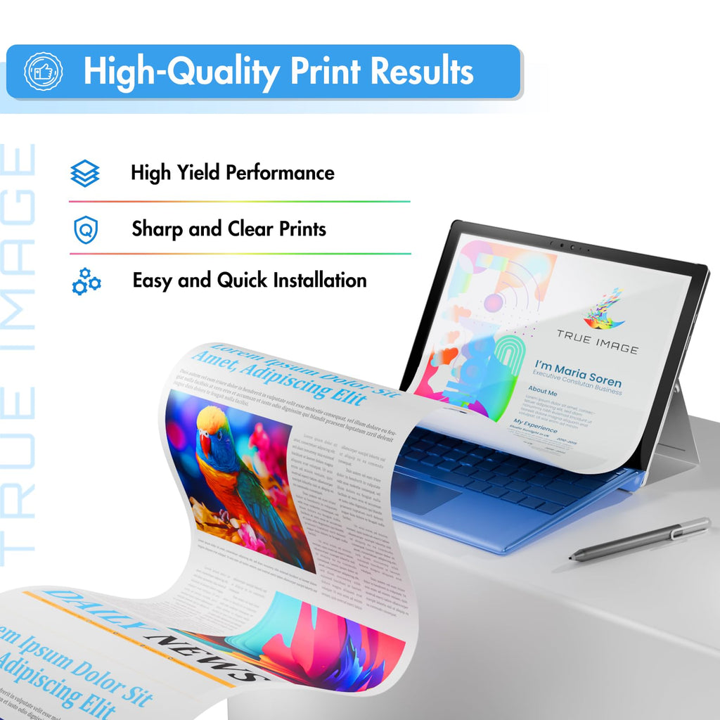 TRUE IMAGE 206X High Yield Toner Cartridges 4 Pack for HP