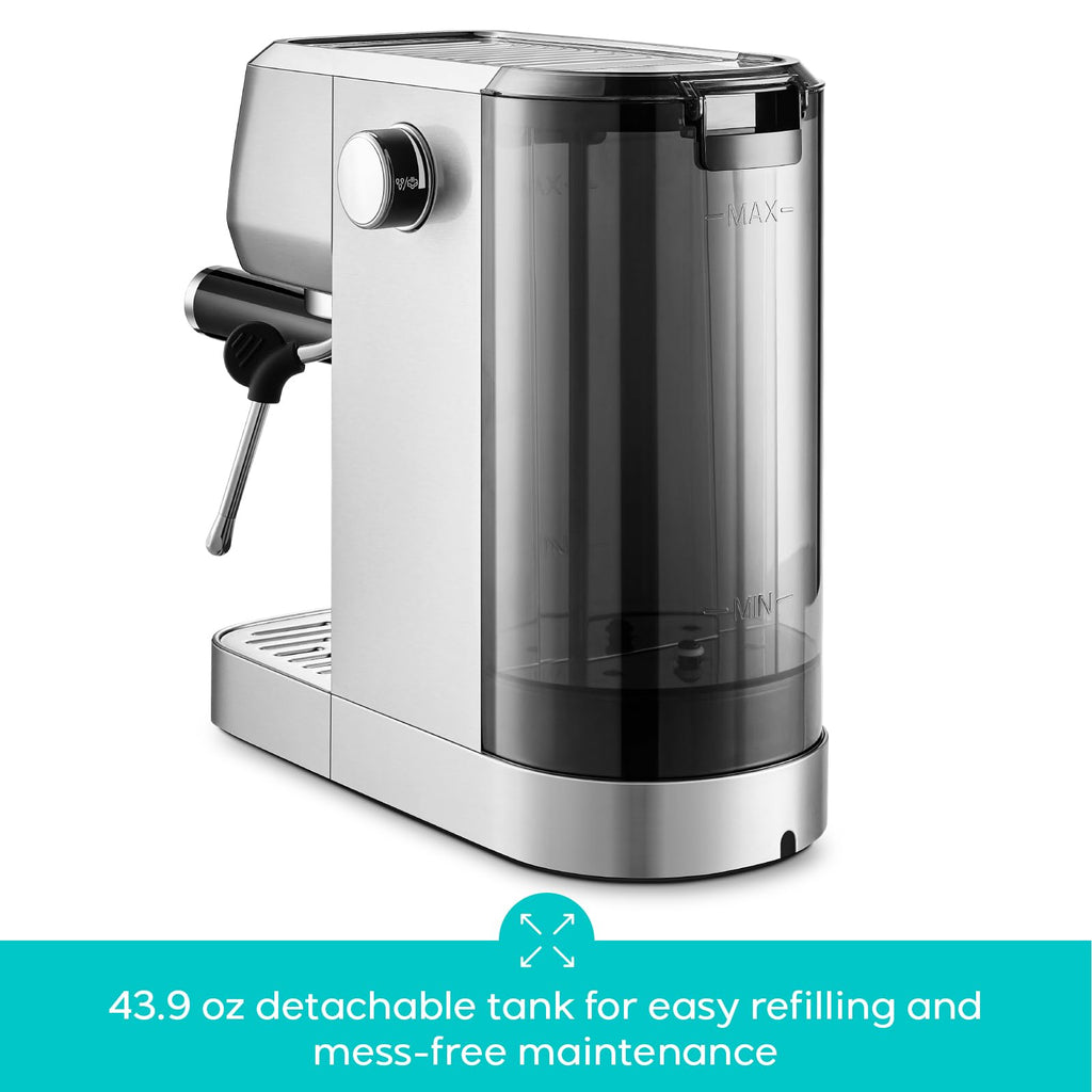 CASABREWS 3700 Essential Espresso Machine - 20 Bar, Stainless Steel