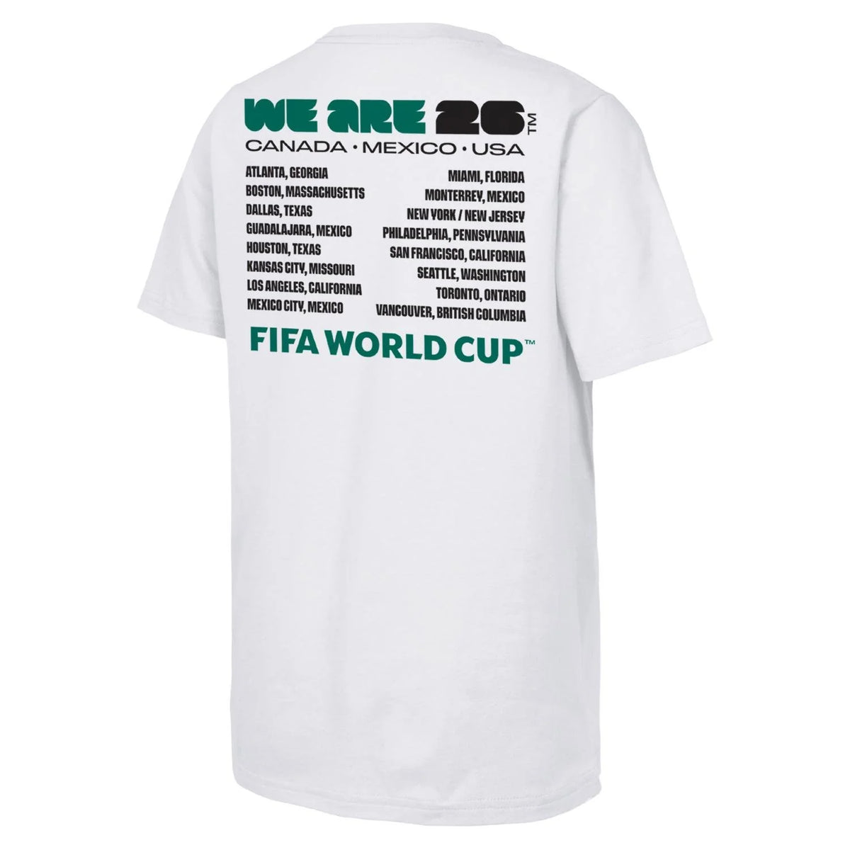 FIFA World Cup 2026™ 'We Are' Emblem and Cities T-Shirt - Unisex