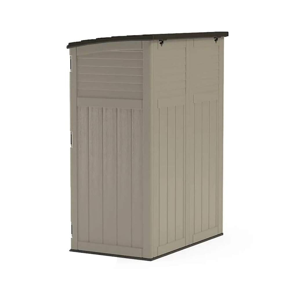 SUNCAST Resin Outdoor Storage Shed for Garden Tools & Cushions