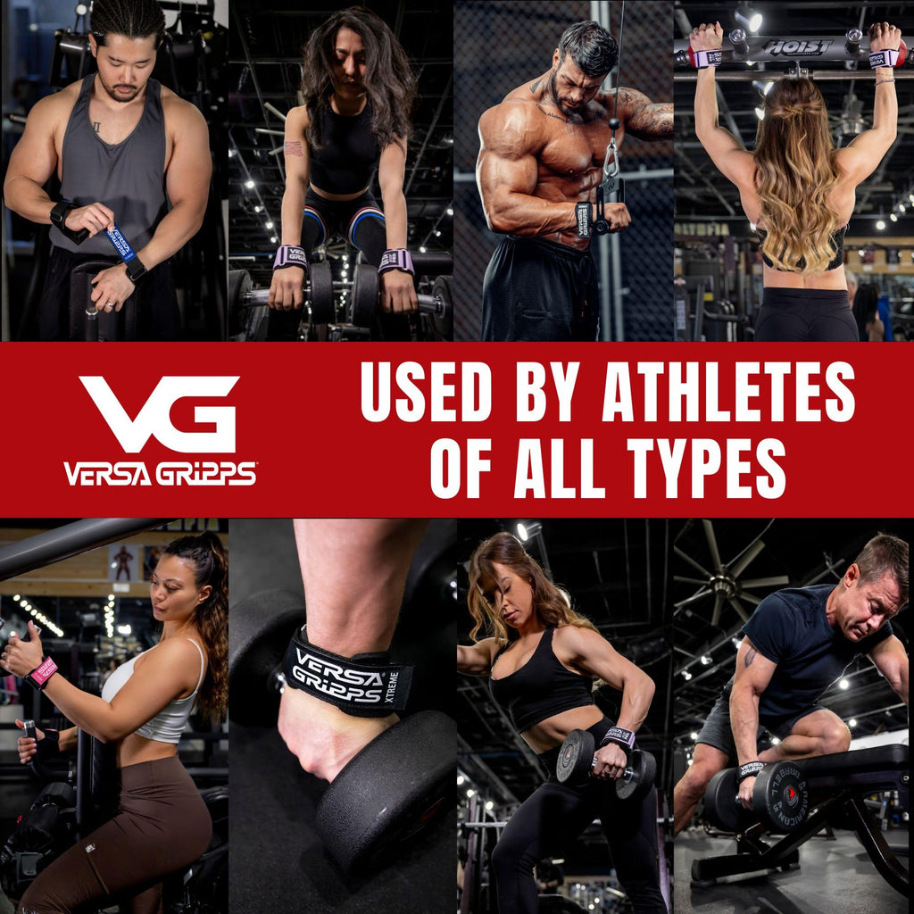 VERSA GRIPPS Pro USA Made Wrist Straps for Weightlifting Training