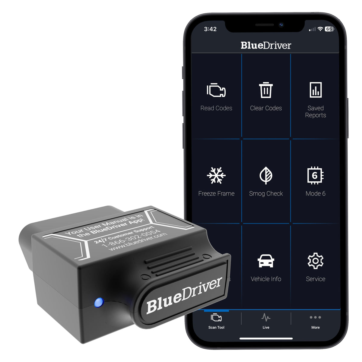 BLUEDRIVER Bluetooth Pro OBDII Scan Tool for iPhone & Android