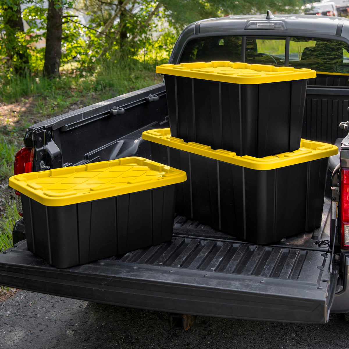 STERILITE 6-Pack Heavy-Duty Plastic Storage Tote Bins
